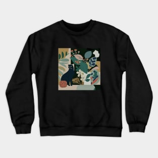 Vintage Cat Crewneck Sweatshirt